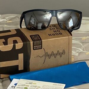 Costa Black Sunglasses with Silver Lenses